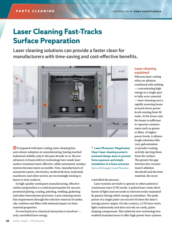 Laser Cleaning Fast-Tracks Surface Preparation